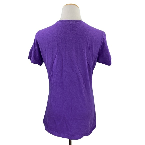 Nike Slim Fit Purple No Finish Line Crew Neck Graphic Tee - Picture 6 of 11